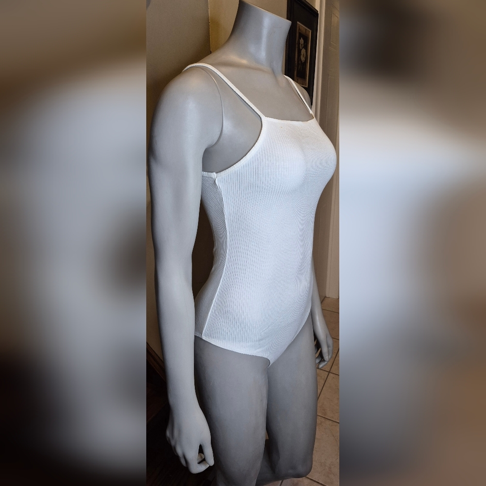 Wild Fable White Ribbed Bodysuit